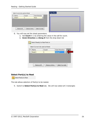 Rhinoscript Nesting Rhino cam nesting_gettingstartedguide | PDF