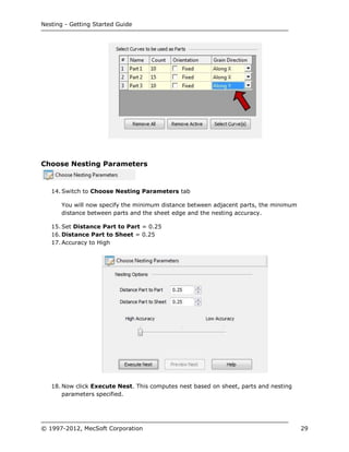 Rhinoscript Nesting Rhino cam nesting_gettingstartedguide | PDF