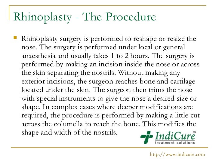 Rhinoplasty Surgery in India with Best Plastic Surgeons slideshare - 웹