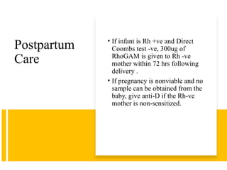 Fmh Test Rhogam Comprehensive Overview of Rhesus (Rh) Isoimmunization in Pregnancy and ...