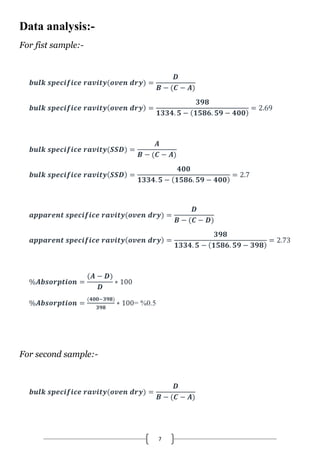 7
Data analysis:-
For fist sample:-
= %0.5
For second sample:-
 