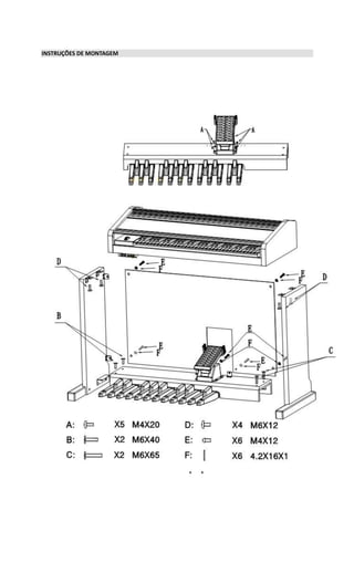 INSTRUÇÕES DE MONTAGEM
 