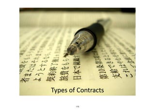 Types	
  of	
  Contracts
173
 