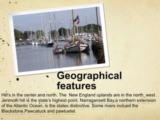 Geographical
features
 