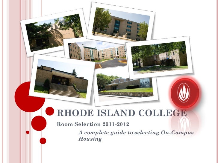 Rhode Island College Housing Selection 2011 2012