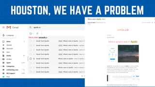 HOUSTON, WE HAVE A PROBLEM
 