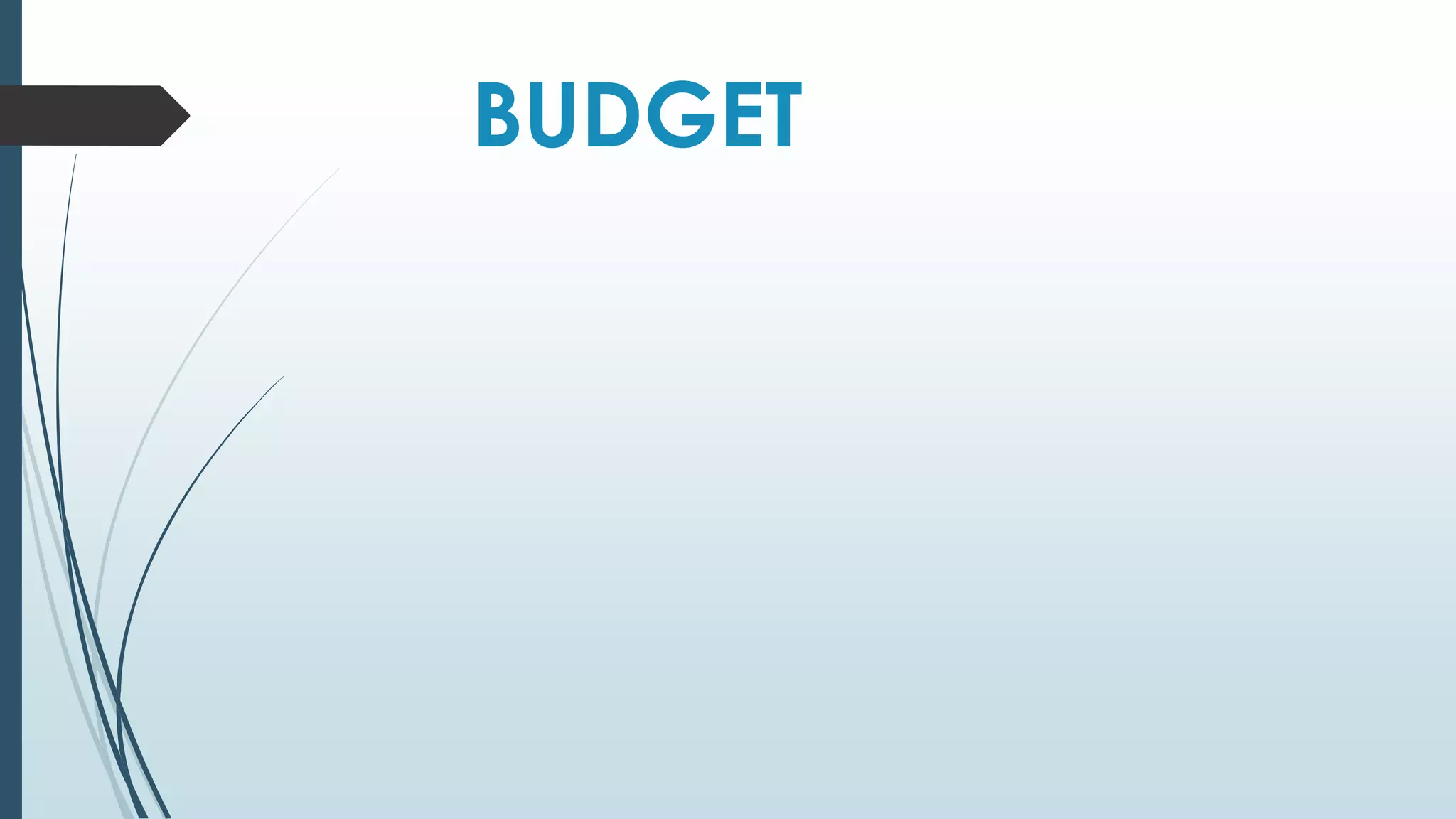 BUDGET 
 