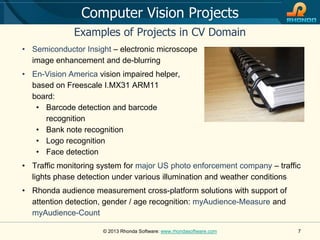 Computer Vision Technology and Expertise | PPTX