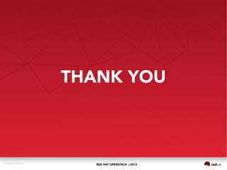 RED HAT OPENSTACK | 2013DOC144908-20130524r3
THANK YOU
 
