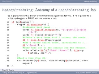 Map/Reduce                                        mapReduce                          HadoopStreaming




HadoopStreaming: ...