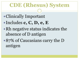 Rh Rhesus Isoimmunization | PPTX