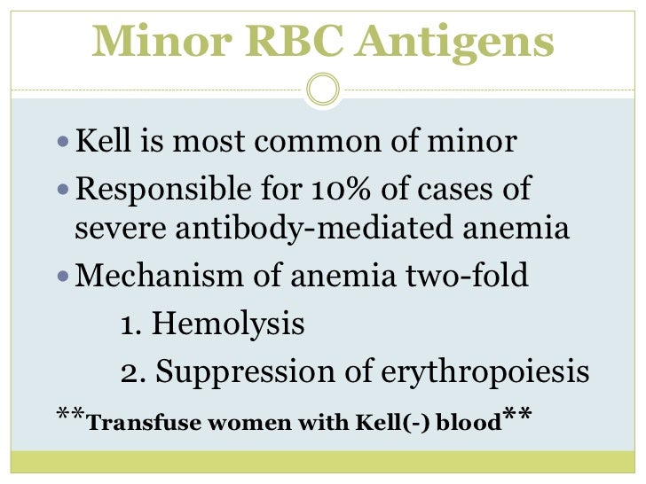 Rh Rhesus Isoimmunization