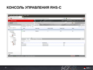 17
КОНСОЛЬ УПРАВЛЕНИЯ RHS-C
 