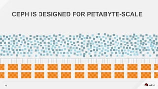 16
CEPH IS DESIGNED FOR PETABYTE-SCALE
 