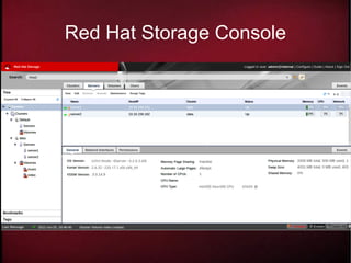 Red Hat Storage Console
 