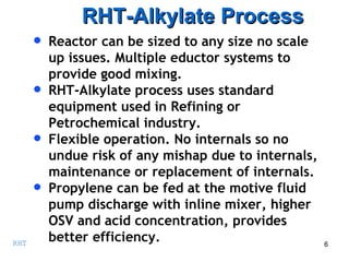 Rht Sulfuric Acid Alkylation Rht Presentation Revision 1 | PPT