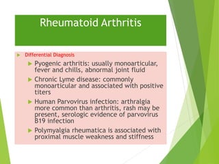 Rhumatoide arthritis | PPTX