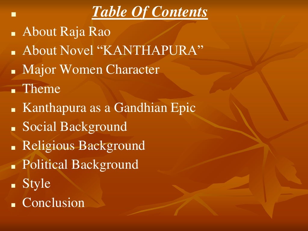 Kanthapura presantation