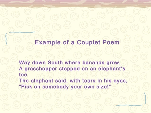 Students Give Couplets A Try (And You Should Too!)