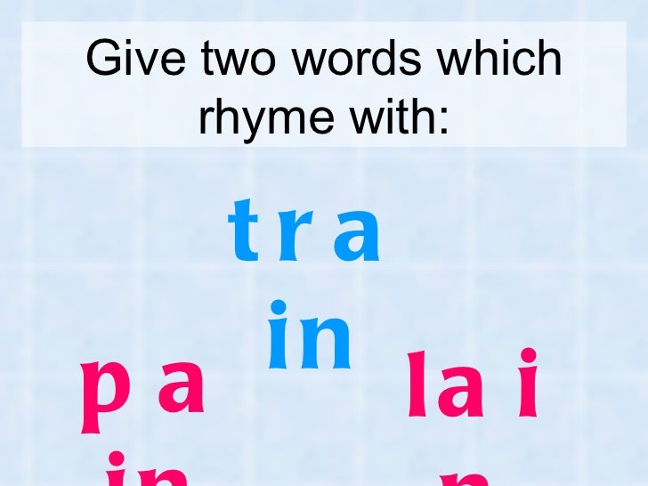 rhymes