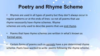 Rhyme scheme