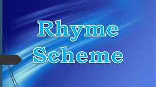 How to identify Rhyme scheme? (with personalized poems)