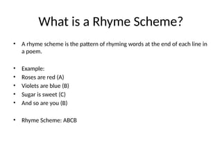 Rhyme_Scheme_PPST_Power point Presentation. | PPTX