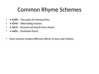 Rhyme_Scheme_PPST_Power point Presentation. | PPTX