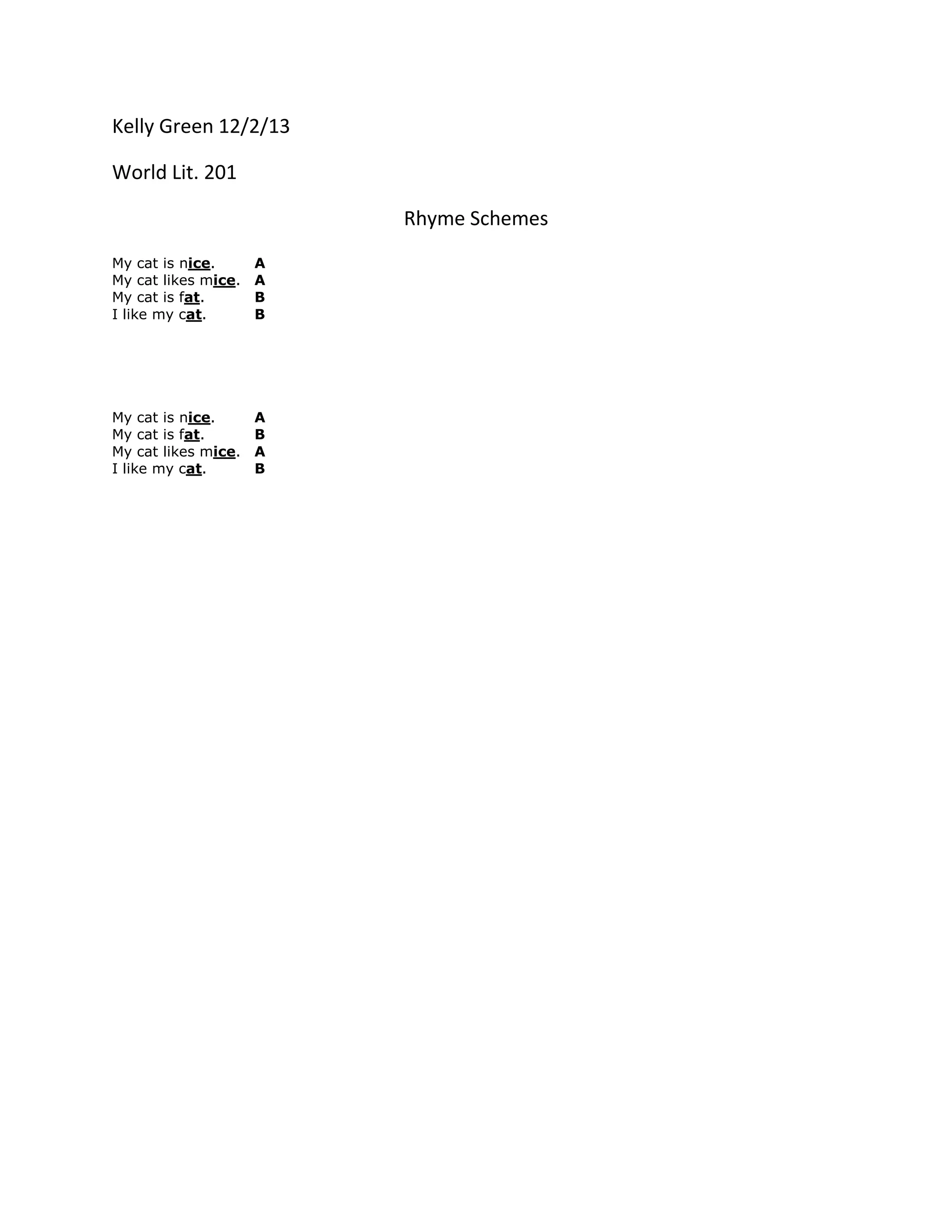 Discover The Unexpected Uses Of Aaa Bbb Rhyme Schemes - thau581