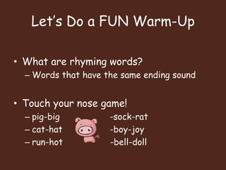 Rhyming Word Fun!! | PPT