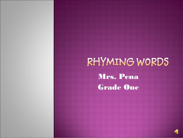 Rhyming Words2