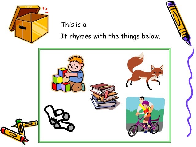 Rhyming Words 1st Grade