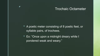 Octanometer Rhythm Powerpoint-Learning the Distinction Between Trochee and Iambs | PPTX