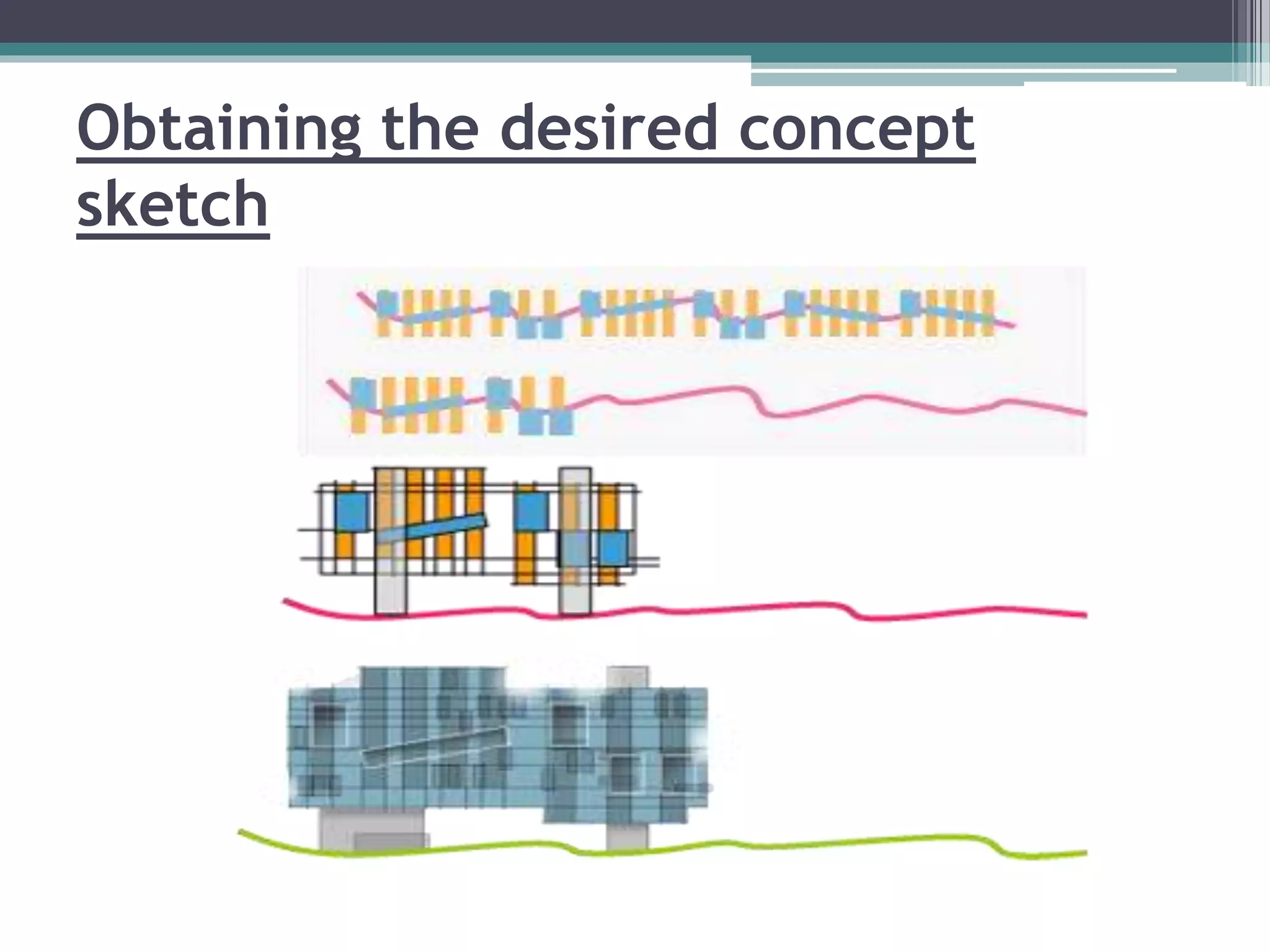 Obtaining the desired concept 
sketch 
 