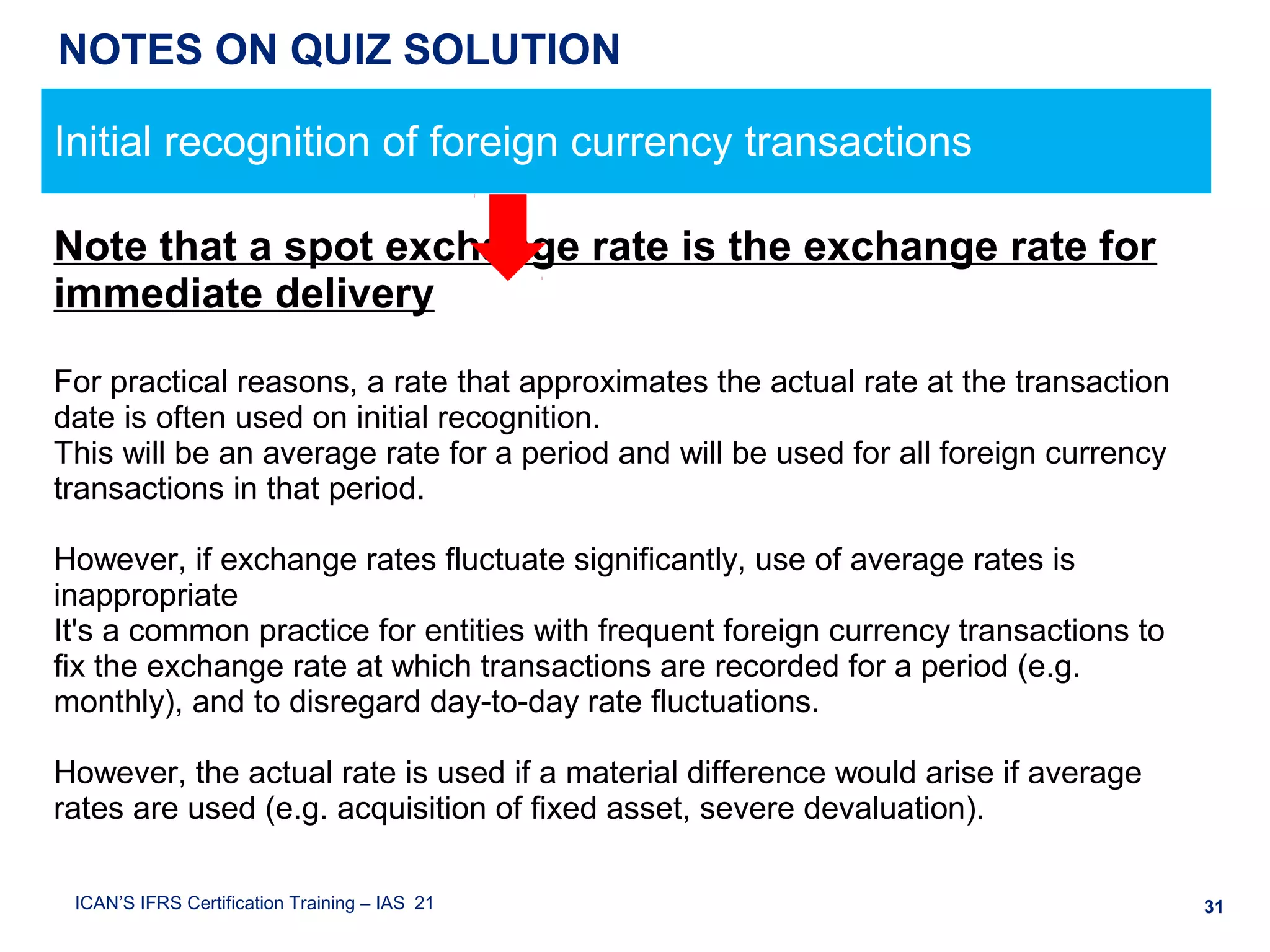 Ias 21 the effects of changes in foreign exchange rates | PPT