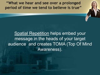 Be prepared to demonstrate the benefits buyers and sellers will receive by working with you.The benefits of your services must equal or outweigh the cost of your servicesYesNOYOURFEELots of benefitsNot enough benefitsCost