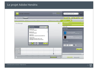 Le projet Adobe Hendrix




© 2010 Adobe Systems Incorporated. All Rights Reserved.
                                                          !#
 
