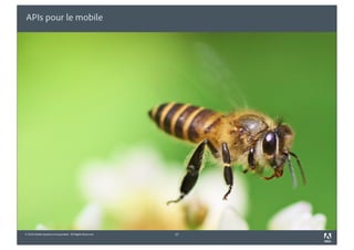 APIs pour le mobile




© 2010 Adobe Systems Incorporated. All Rights Reserved.   27
 