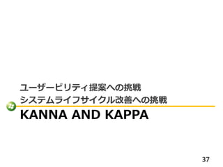 ``ӥƥ᰸ؤ
ƥ饤եƤؤ
KANNA AND KAPPA


                    37
 
