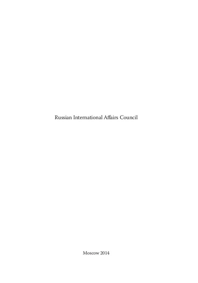 The Russian Federations International Science And - 