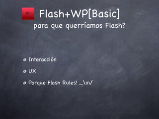 Integración Flash y Wordpress