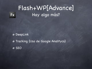 Integración Flash y Wordpress
