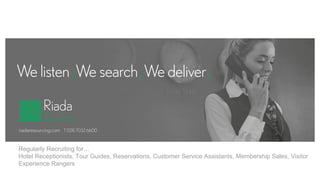 Ranger Riada Riada Resourcing recruitment specialists | PPT