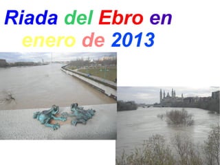 Riada del Ebro en
  enero de 2013
 
