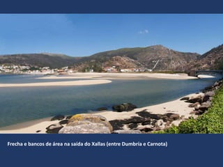 Frecha e bancos de área na saída do Xallas (entre Dumbría e Carnota)
 