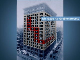 Ich väzbu na výrobné procesy
 