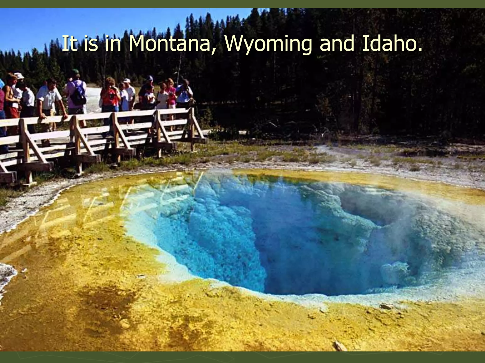 It is in Montana, Wyoming and Idaho.
 