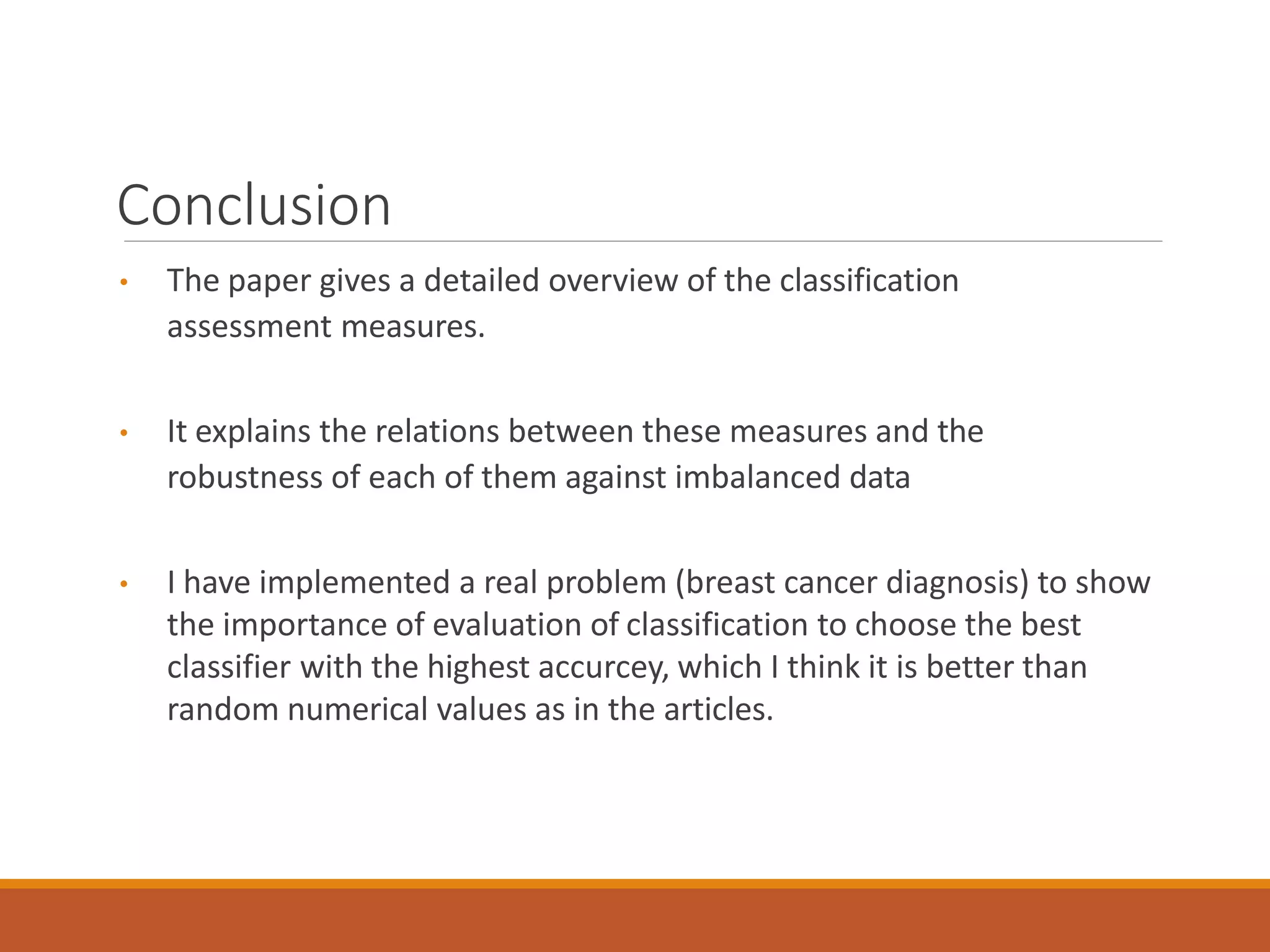 Classification assessment methods pptx