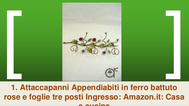 Colore : Bianca YOTA HOME Appendiabiti Appendino da Parete in Ferro Battuto Appendiabiti da Parete in Ferro Battuto