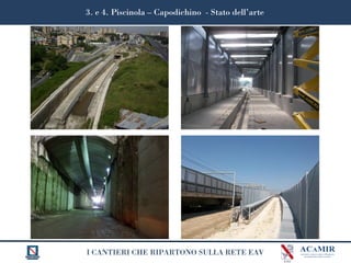 I CANTIERI CHE RIPARTONO SULLA RETE EAV
3. e 4. Piscinola – Capodichino - Stato dell’arte
 
